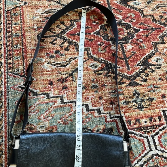 Coach Charles Black White Plaid Messenger Bag F11186 - Picture 14 of 14